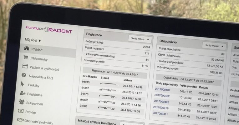 Affiliate program Kurzy pro radost