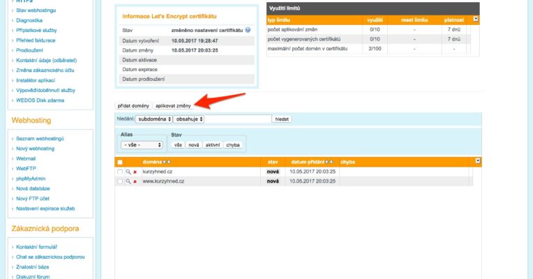Affiliate web (05): Zabezpečujeme web pomocí HTTPS