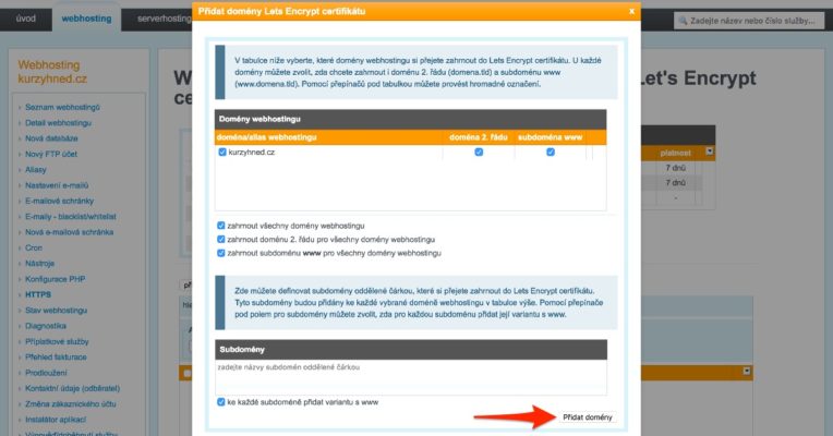Affiliate web (05): Zabezpečujeme web pomocí HTTPS