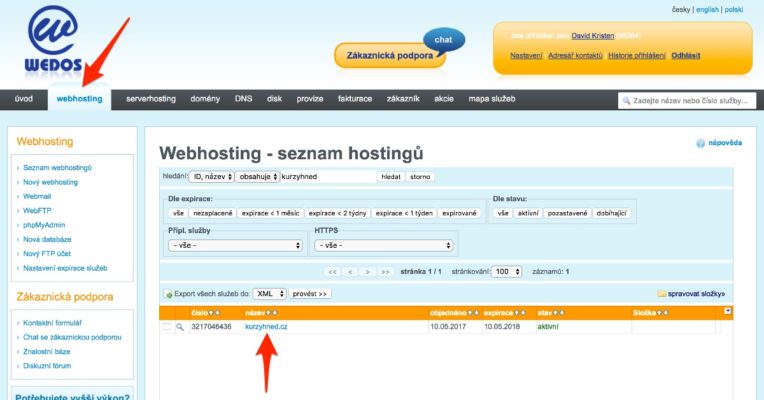 Affiliate web (06): Instalace WordPressu