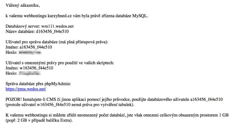 Affiliate web (06): Instalace WordPressu
