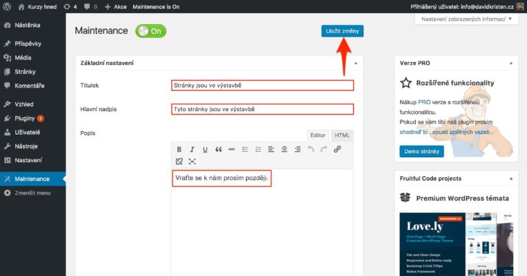 Affiliate web (06): Instalace WordPressu