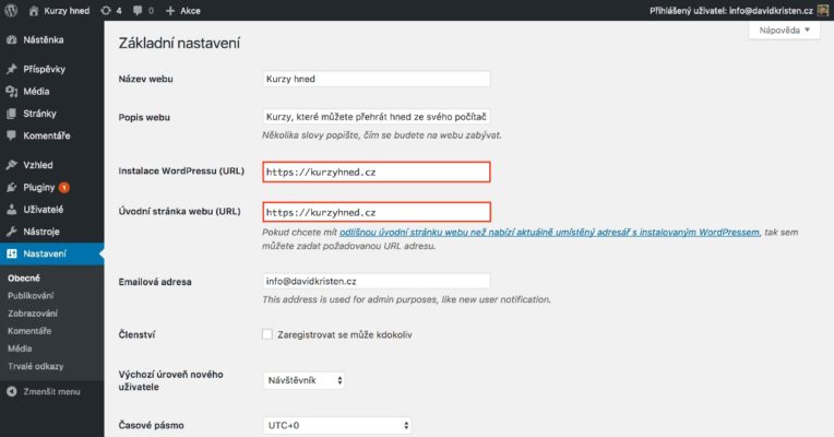 Affiliate web (06): Instalace WordPressu