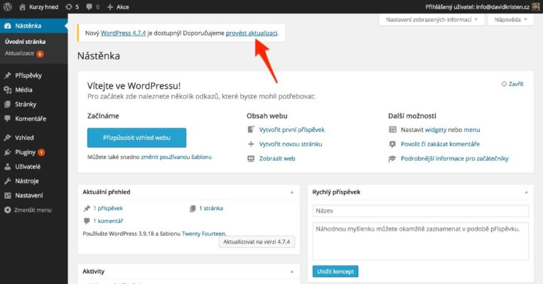 Affiliate web (06): Instalace WordPressu